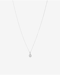 Michael Hill - Round Brilliant Cubic Zirconia Halo Pendant Necklace in Sterling Silver