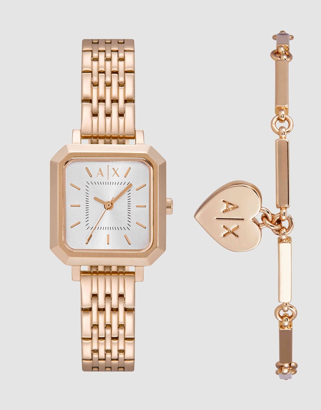 Armani Exchange - Rose Gold Tone Analogue Watch