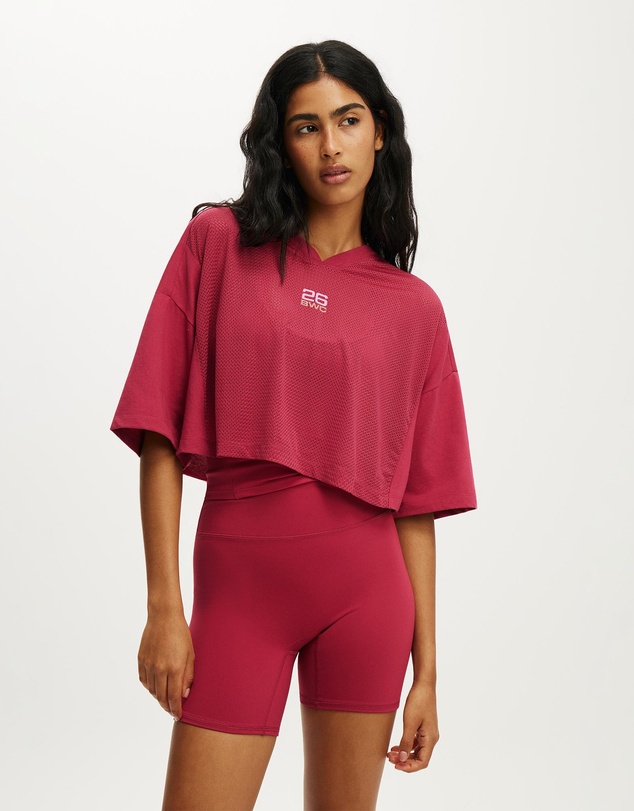 Cotton On Body Active - Active Mesh Cropped Graphic Tee