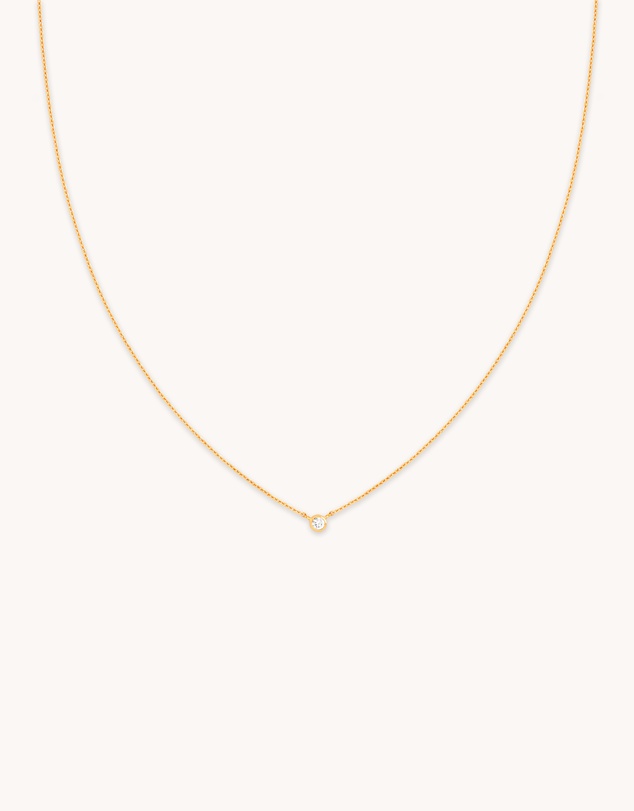 Astrid & Miyu - Essential Crystal Pendant 18ct Gold Plated Necklace