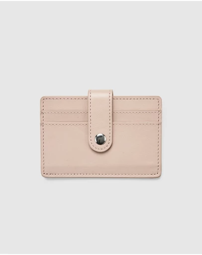 Globite - Leather RFID Card Holder Snap Button