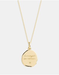 By Charlotte - She Is Gemini Zodiac Necklace