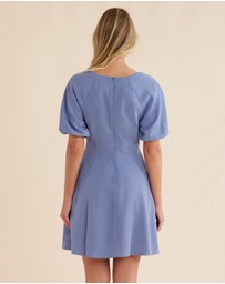 Amelius - Auguste Puff Sleeve Mini Dress
