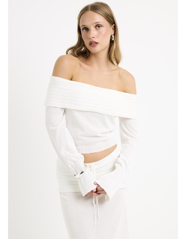Subtitled - Palma Off Shoulder Knit Top