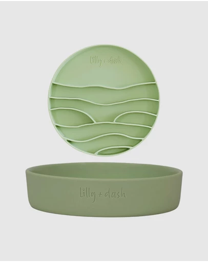 Lilly + Dash - Cat Food Water Bowl & Insert Combo