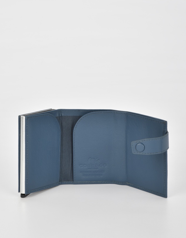 Cobb & Co - Healy Metal Chamber RFID Safe Leather Card Wallet