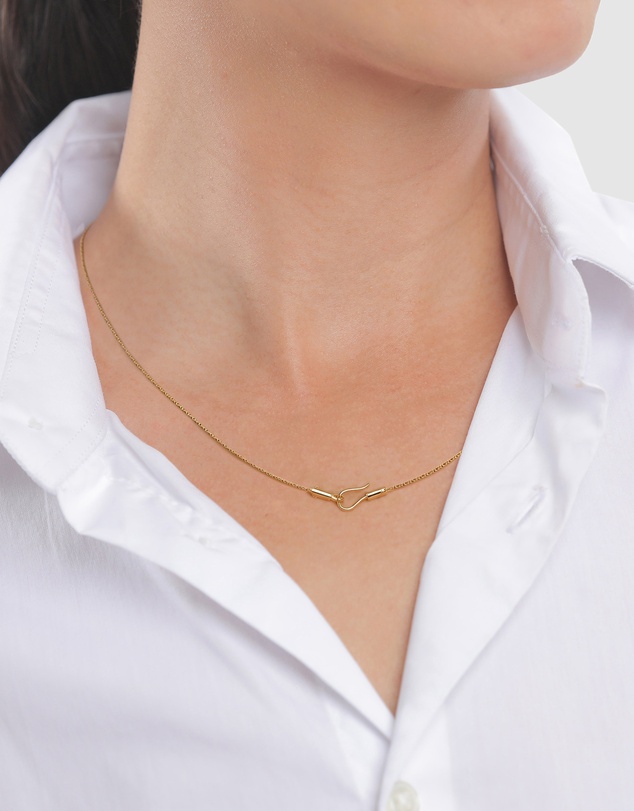Elli Jewelry - Elegant Rope Chain Necklace in Gold-Plated 925 Sterling Silver