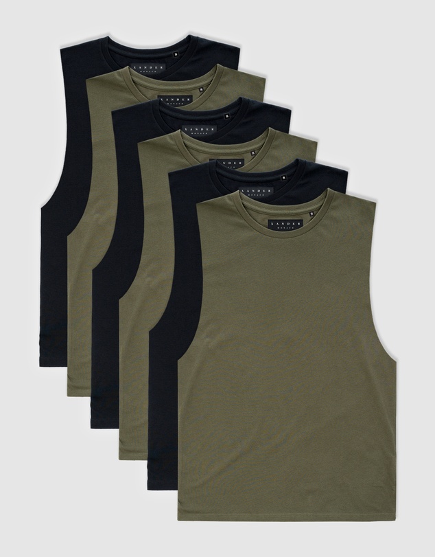 Xander - 6-Pack Blanc Tank