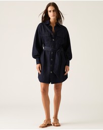 MOS The Label - Ana Denim Shirt Mini Dress