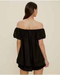 The Fated - Rosie Gathered Off Shoulder Top