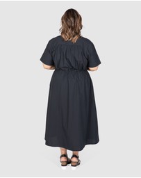 Love Your Wardrobe - Georgia Poplin Drawstring Dress