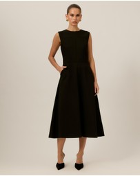Tussah - Nora Suiting A-Line Midi Dress