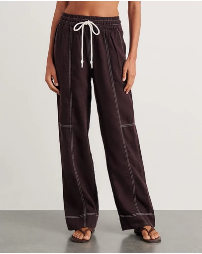 Jag - Sabine Linen Relaxed Leg Pant