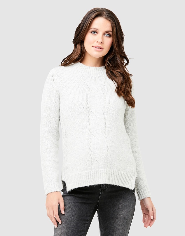 Ripe Maternity - Cable Nursing Knit