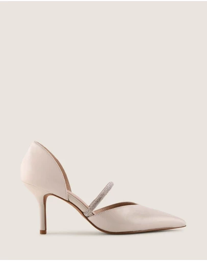 Shelly Shen - Normy High Heels Ivory Leather