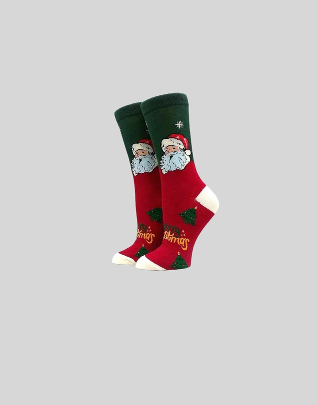 KAJA Clothing - Christmas Socks Santa Claus Pattern Fun Cute and Novel
