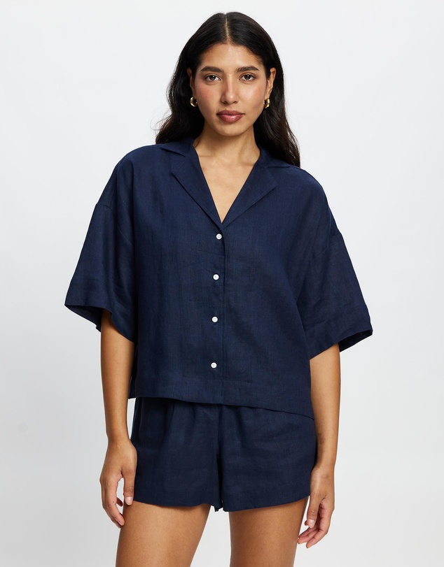 White By FTL - Bay Linen Shirt