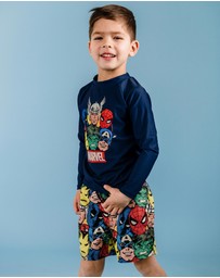 Rock Your Kid - Avengers Marvel Rashie Set - ICONIC EXCLUSIVE - Kids-Teens