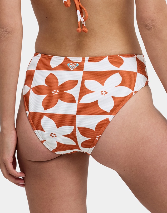 Roxy - Womens Hazy Days Mid Waist Classic Bikini Bottom