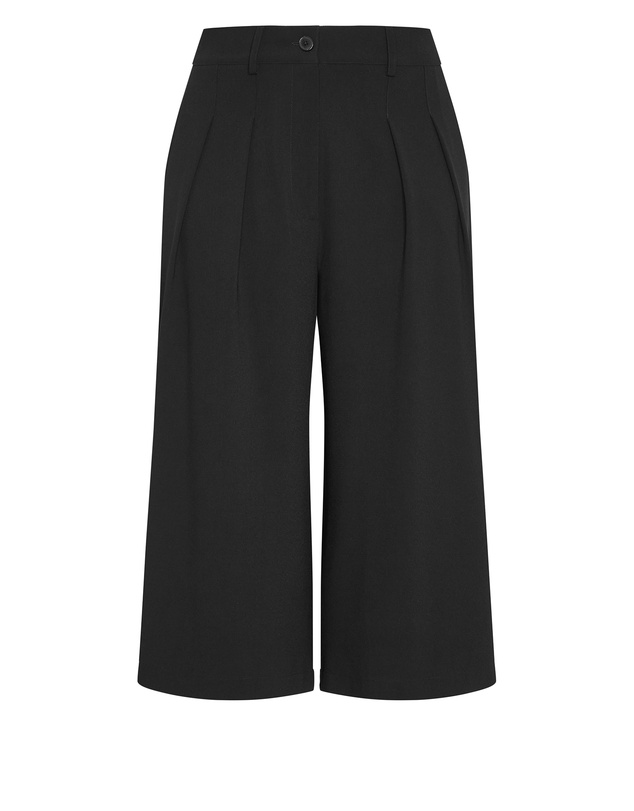 City Chic - Plus size Abbie Crop Pant - black