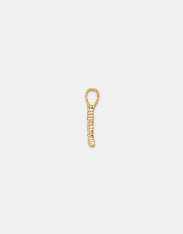 Zoe Olivia - 9K Gold Lab Grown Diamond Initial L Pendant