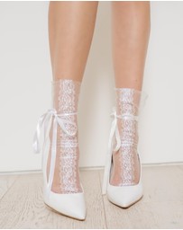 High Heel Jungle - Lace Wrap Tulle Socks
