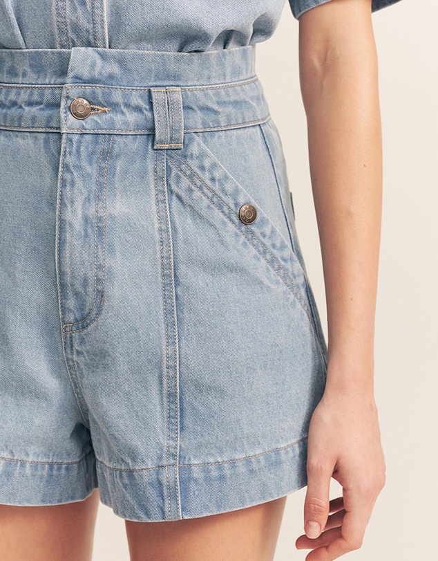 Shona Joy - Stella High Waisted Flared Shorts