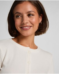 Hunkemoller - Long Sleeve Brushed Rib Jersey Cardigan