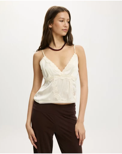 Cotton On - Satin Lace Cami