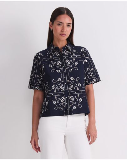navy/ivory