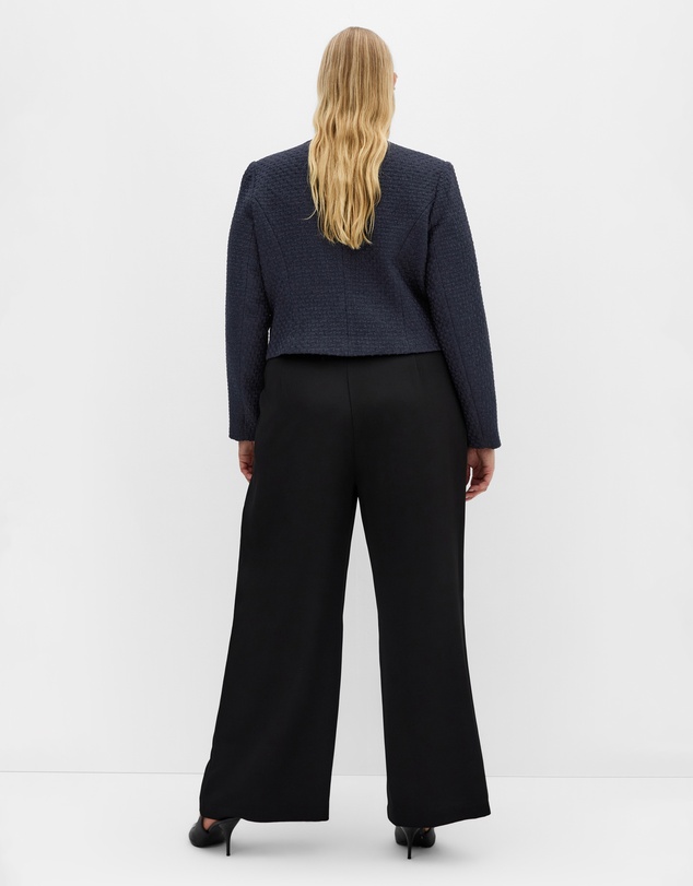 City Chic - Plus size Krystal Boucle Jacket - navy