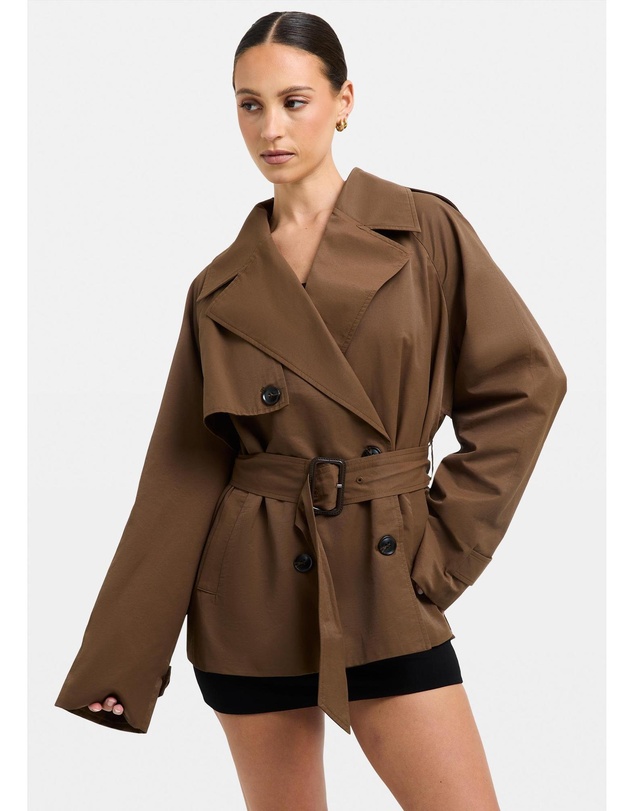 Alice In The Eve - Tessa Cinched Trench Coat