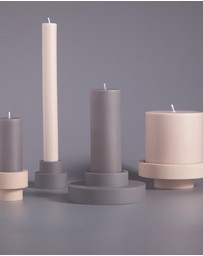 porter green - escc small pillar candle soy-blend unscented candles
