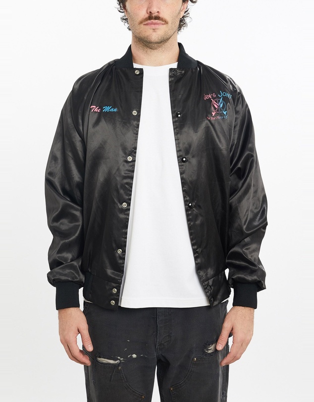 Vintage by The Real Deal - Pre Loved - Vintage 80s Jeni's Joint Satin Bomber Jacket