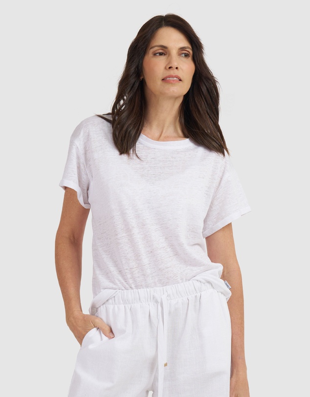CAMIXA - Francy Linen Jersey T-Shirt Top