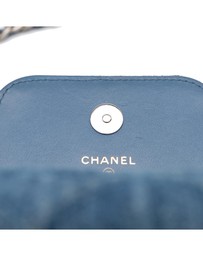 Pre-Loved by Azura Reborn - Pre-Loved Denim 19 Phone Holder with Chain