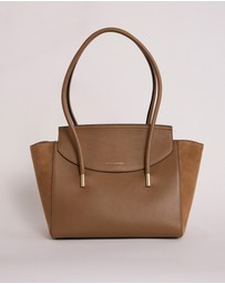 David Lawrence - Velda Suede Leather Tote Bag