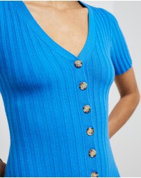 Sofia Irina - Ribbed Knit Mini Dress