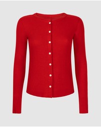 Hunkemoller - Long Sleeve Brushed Rib Jersey Cardigan