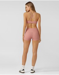 Lorna Jane - Keepsake Broderie 7cm Bike Shorts