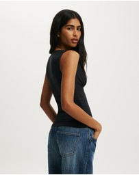 Cotton On - Hold Me Gathered V Tank