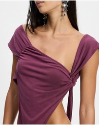 Jaded London - Cupro Draped Top