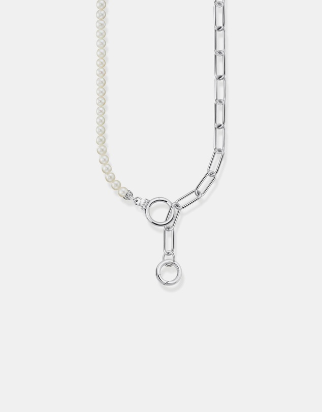 THOMAS SABO - Silver Necklace with Freshwater Cultured Pearls and Zirconia