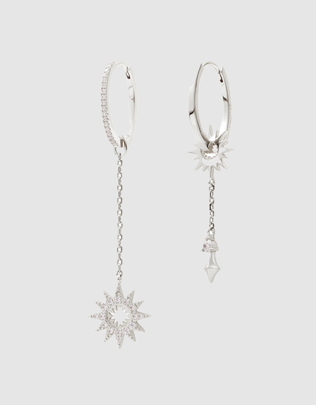 Wanderlust + Co - Sunlit Drop Silver Earrings