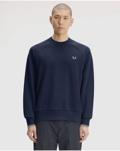 Fred Perry - Tipped Crew Neck Sweatshirt