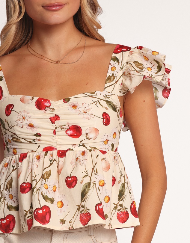 Petal & Pup - Lyric Ruffle Top - Mon Cheri