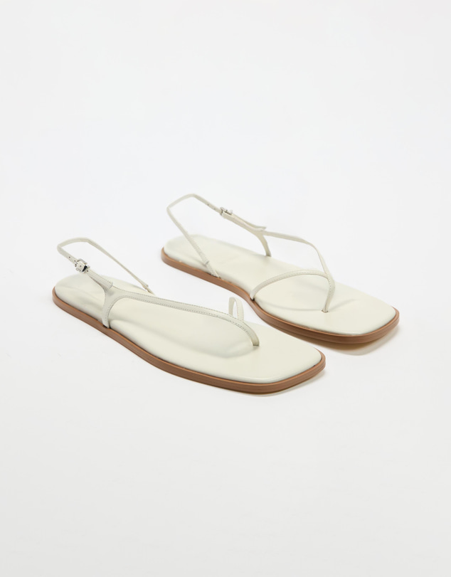 AERE - Clover Leather Thong Sandals - Women's
