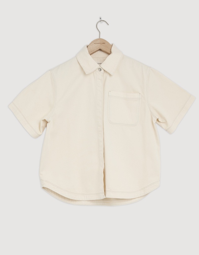 Revibe - Repaired Assembly Label Cotton Short Sleeve Shirt