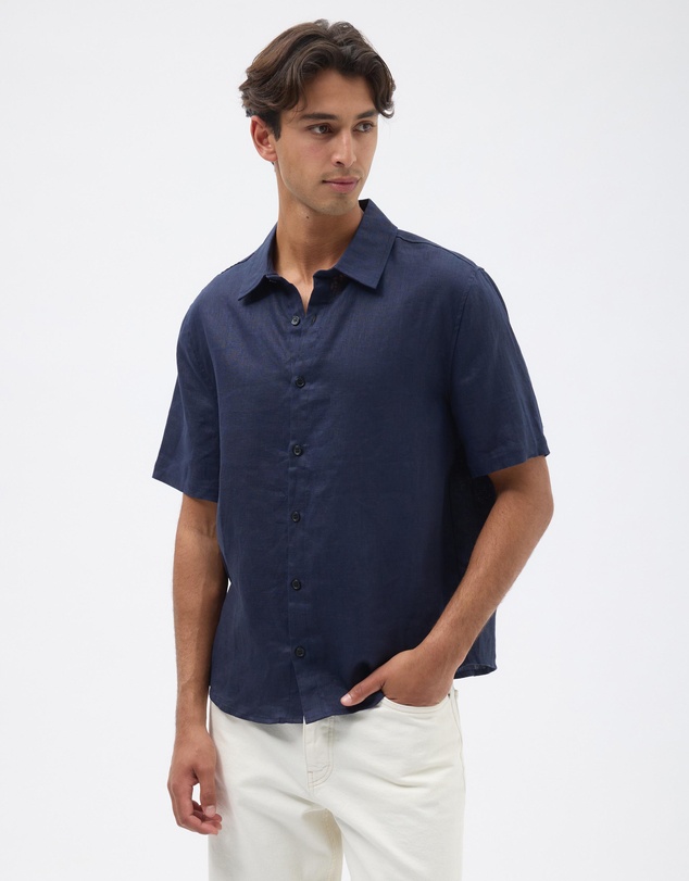 AERE - Euro Resort Linen SS Shirt