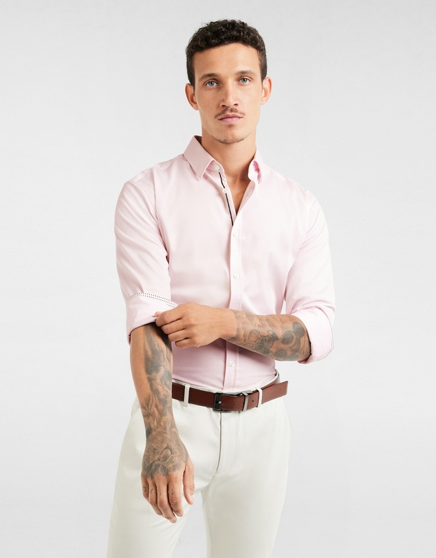 Tarocash - Iko Slim Stretch Bamboo Shirt